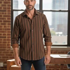 Banana Republic Men’s XL Shirt Vintage Y2K Contrasting Cuffs